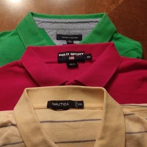 Nautica, Ralph Lauren, Tommy Hilfiger Polos